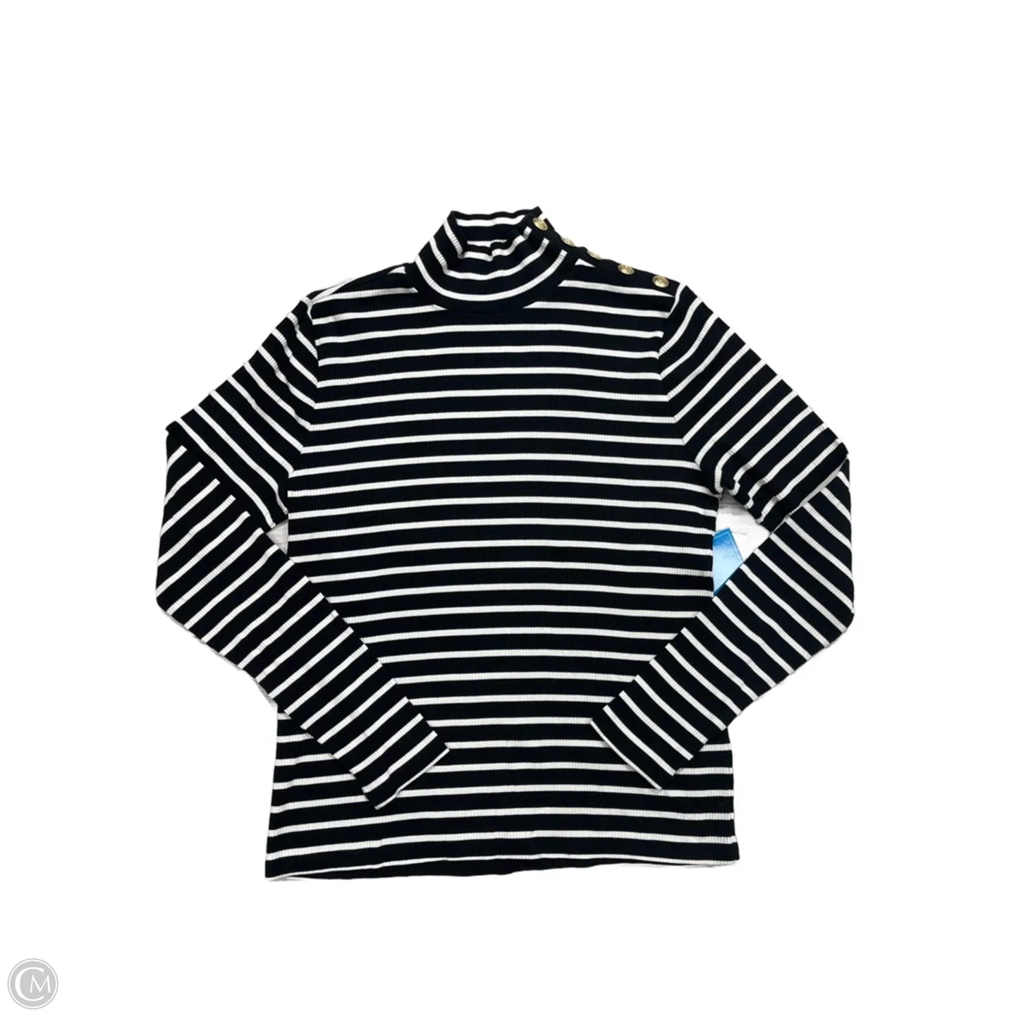 Top Long Sleeve By J. Crew In Striped Pattern, Size: L