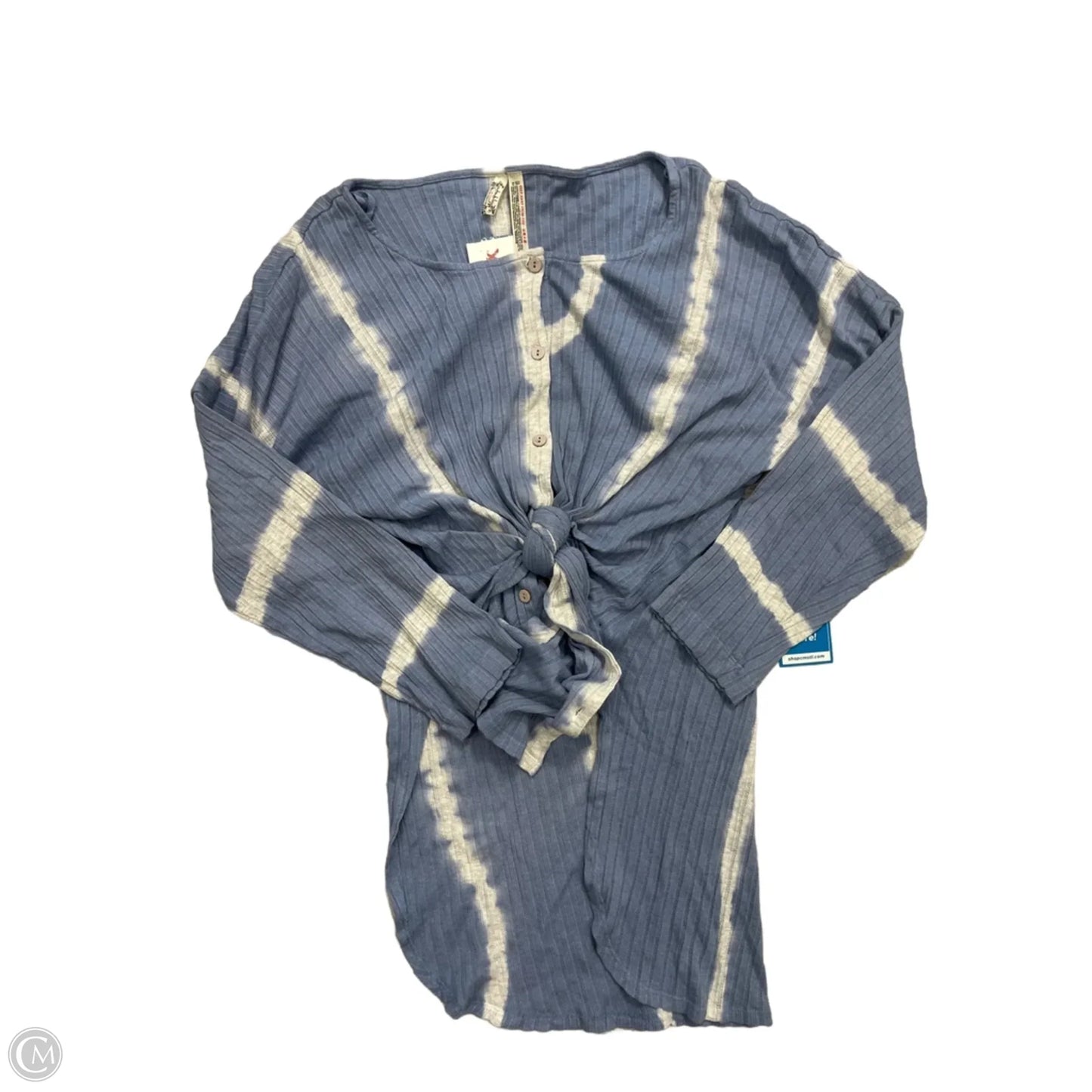 Top Long Sleeve By Free People In Blue, Size: S