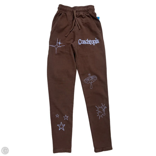 Pants Designer By Coach In Brown, Size: Xxs