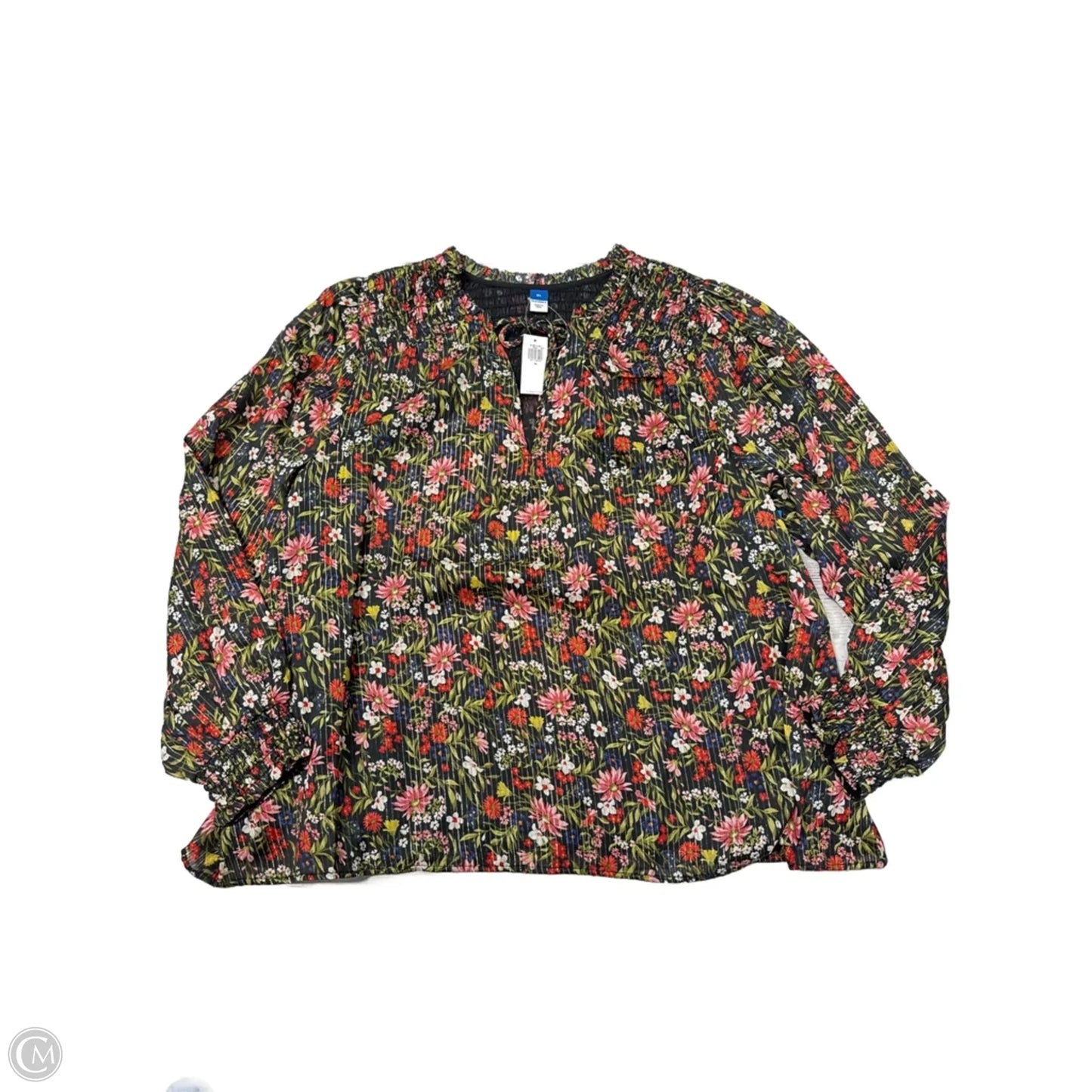 New! Top Long Sleeve By Old Navy In Floral Print, Size: Xl