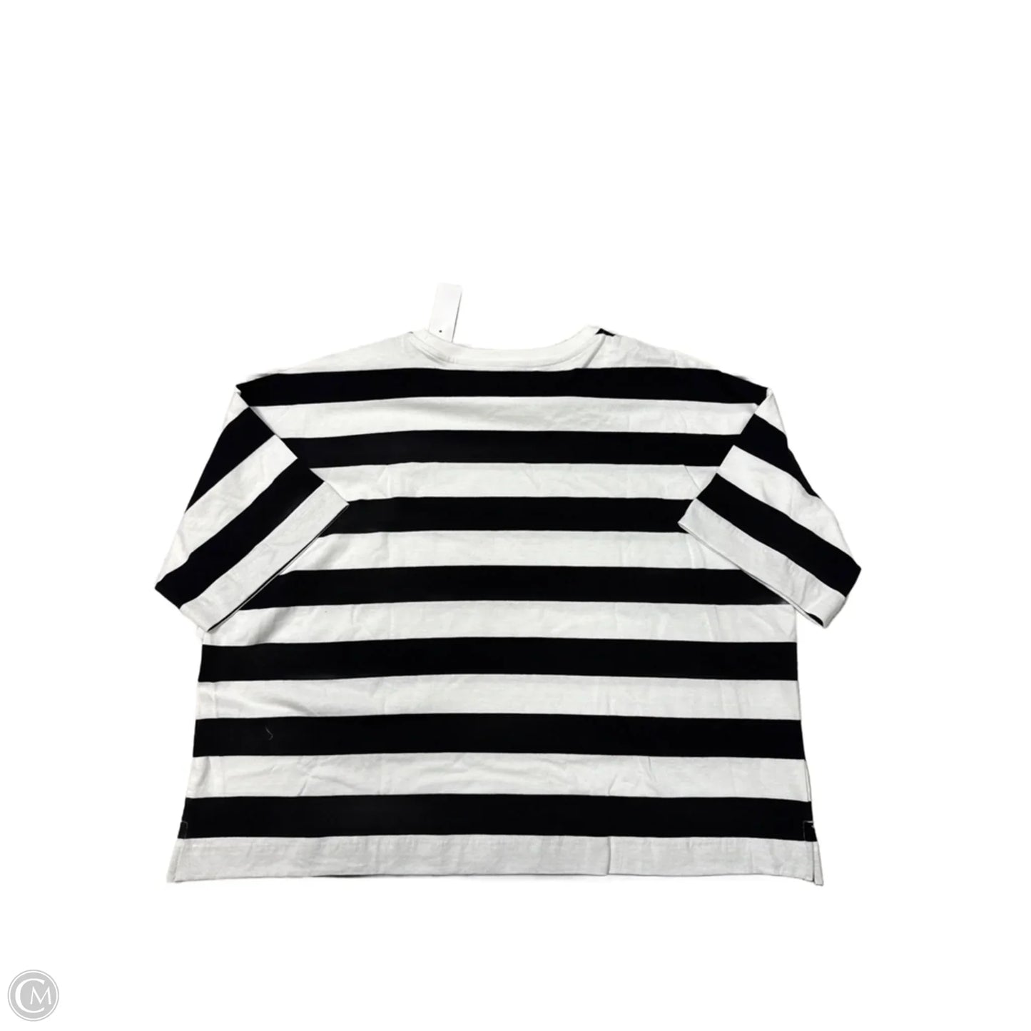 New! Top Short Sleeve By Loft In Striped Pattern, Size: Xxl