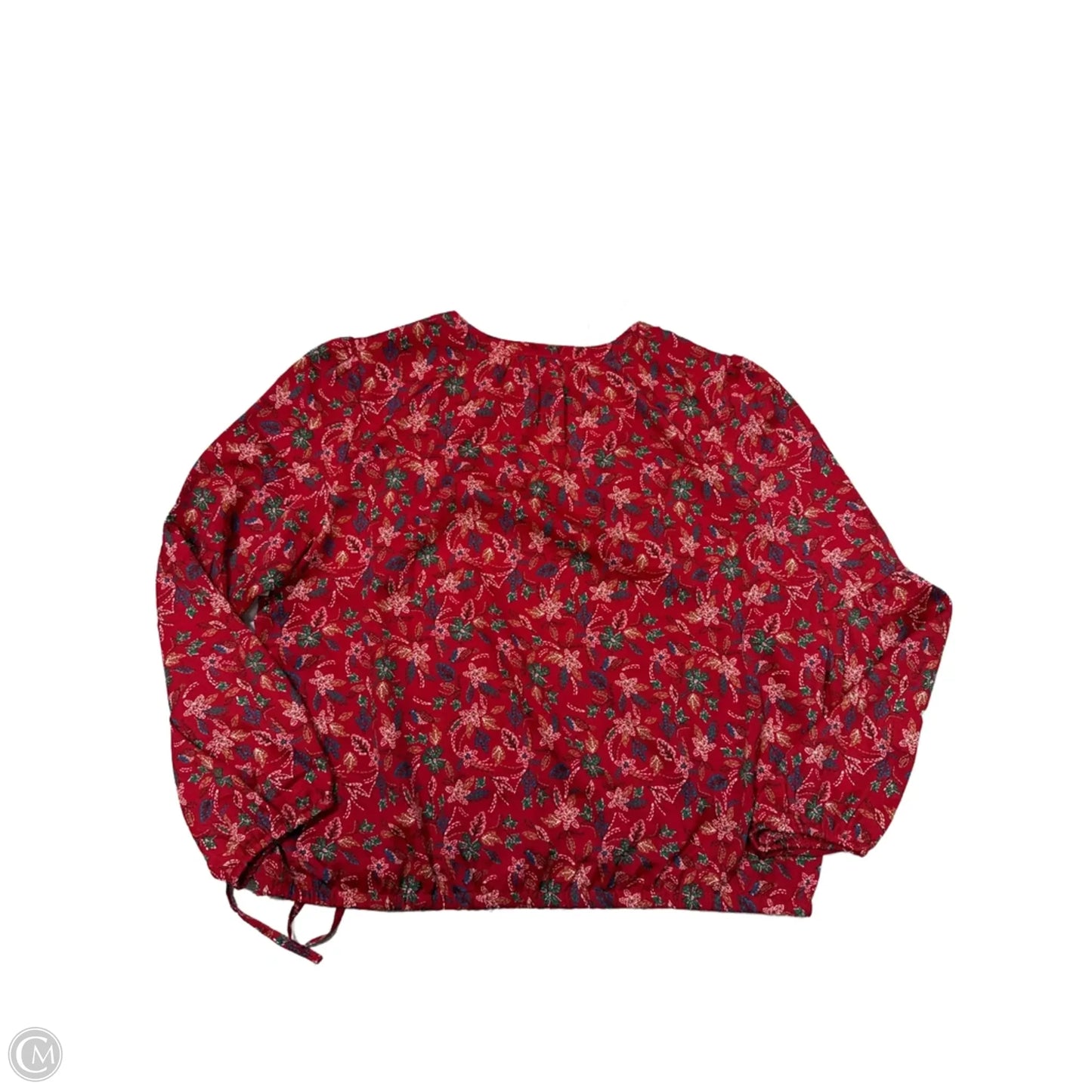 New! Top Long Sleeve By Loft In Red, Size: Xl