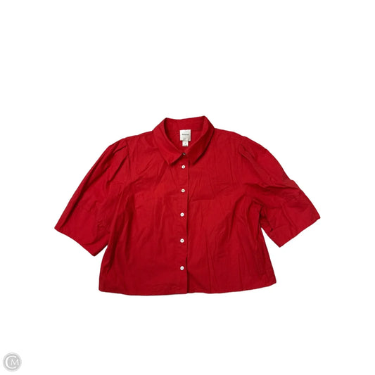 Top Short Sleeve By Maeve In Red, Size: S