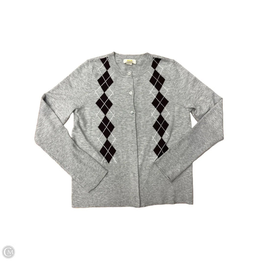 Sweater By Maeve In Grey & White, Size: S