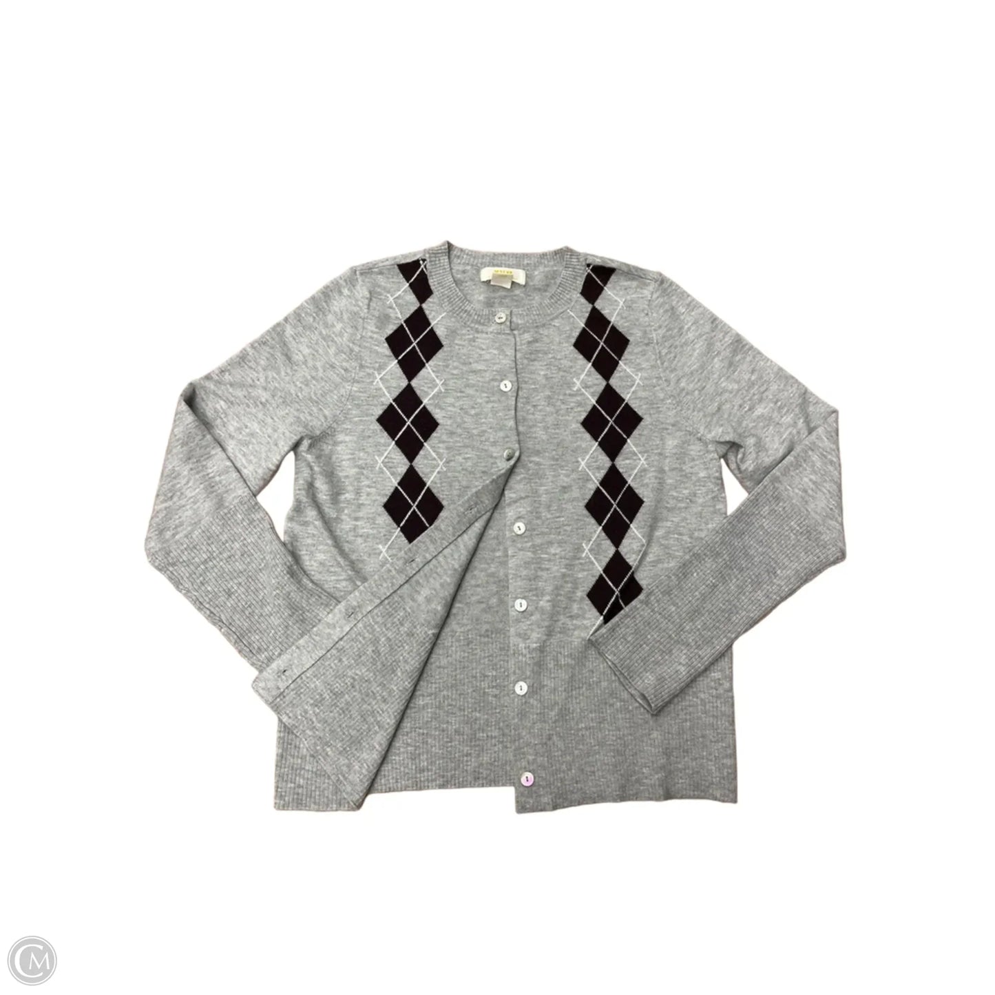 Sweater By Maeve In Grey & White, Size: S