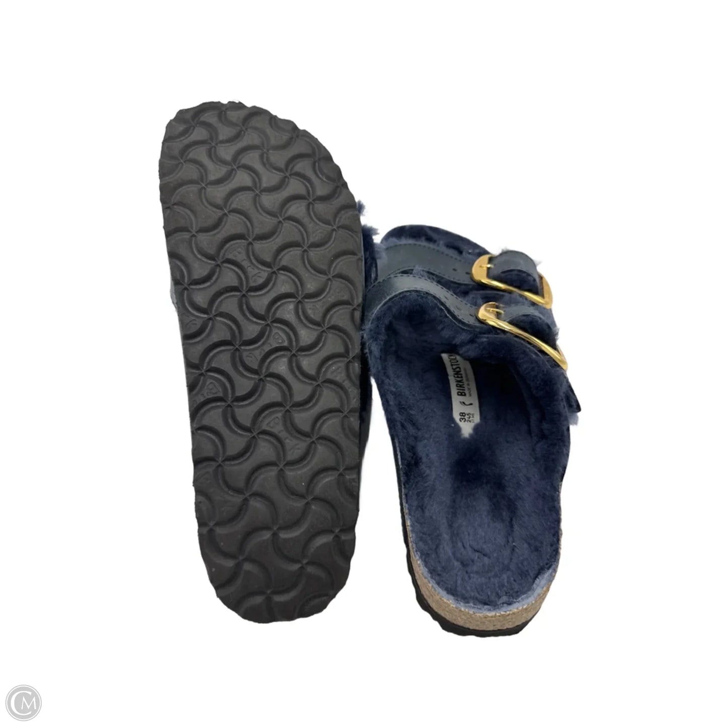 Shoes Designer By Birkenstock In Blue, Size: 7