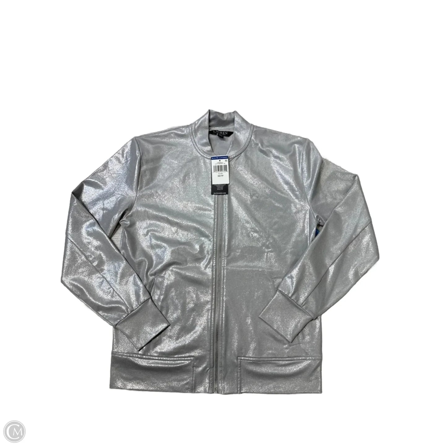 New! Jacket Other By Lauren By Ralph Lauren In Silver, Size: Xs