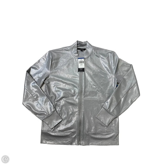 New! Jacket Other By Lauren By Ralph Lauren In Silver, Size: Xs