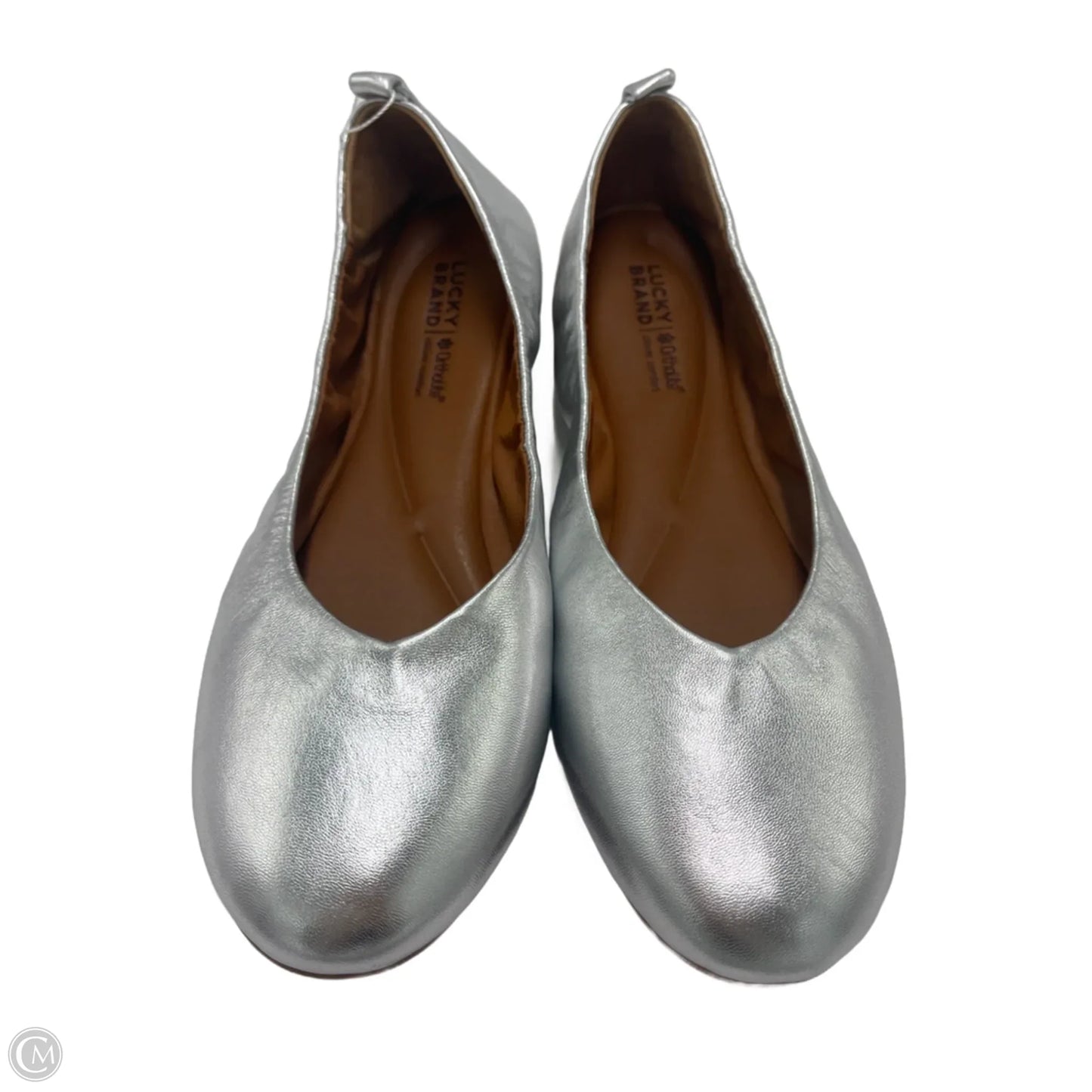 Shoes Flats By Lucky Brand In Silver, Size: 9