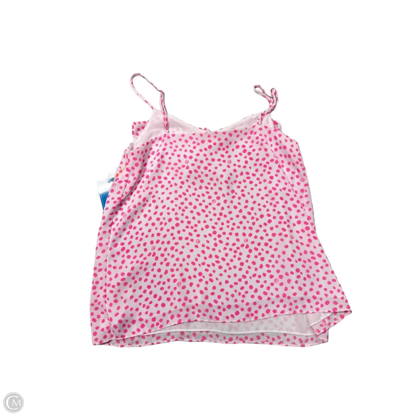 Top Sleeveless Designer By Lilly Pulitzer In Pink & White, Size: S