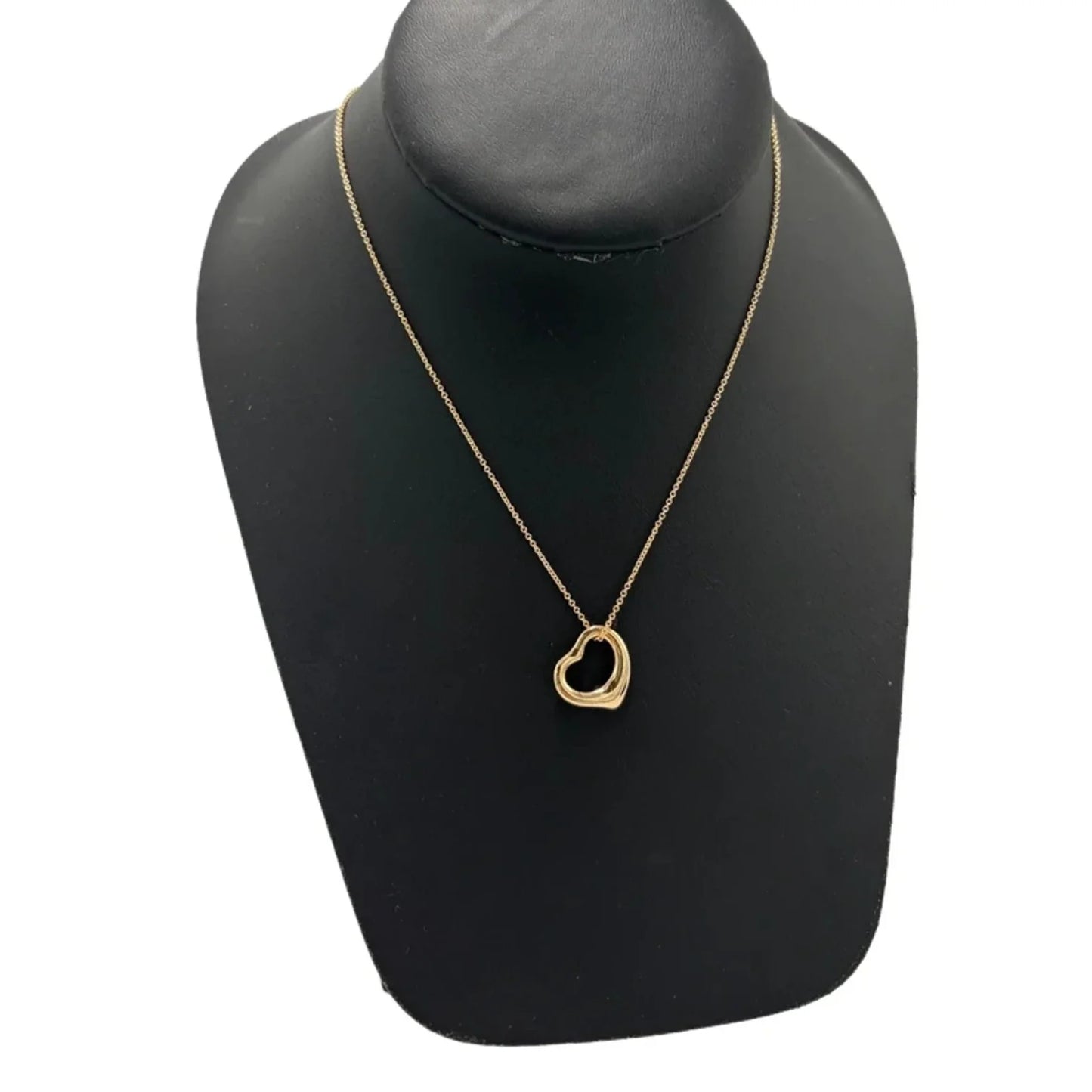 Tiffany & Company Elsa Open Heart 18K Rose Gold Luxury Necklace