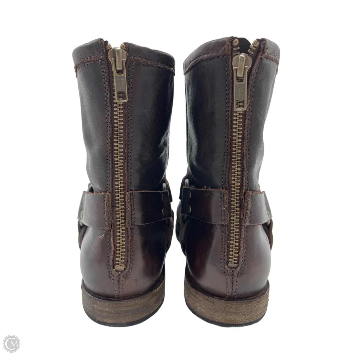 Boots Designer By Frye In Brown, Size: 9.5