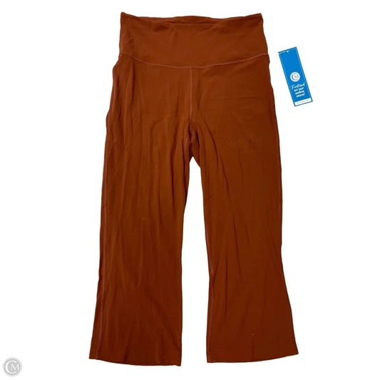 Athletic Capris By Lululemon In Orange, Size: L