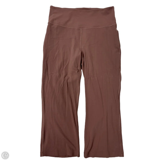 Athletic Capris By Lululemon In Brown, Size: L