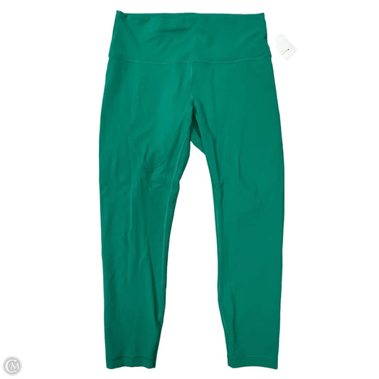 Athletic Leggings By Lululemon In Green, Size: L