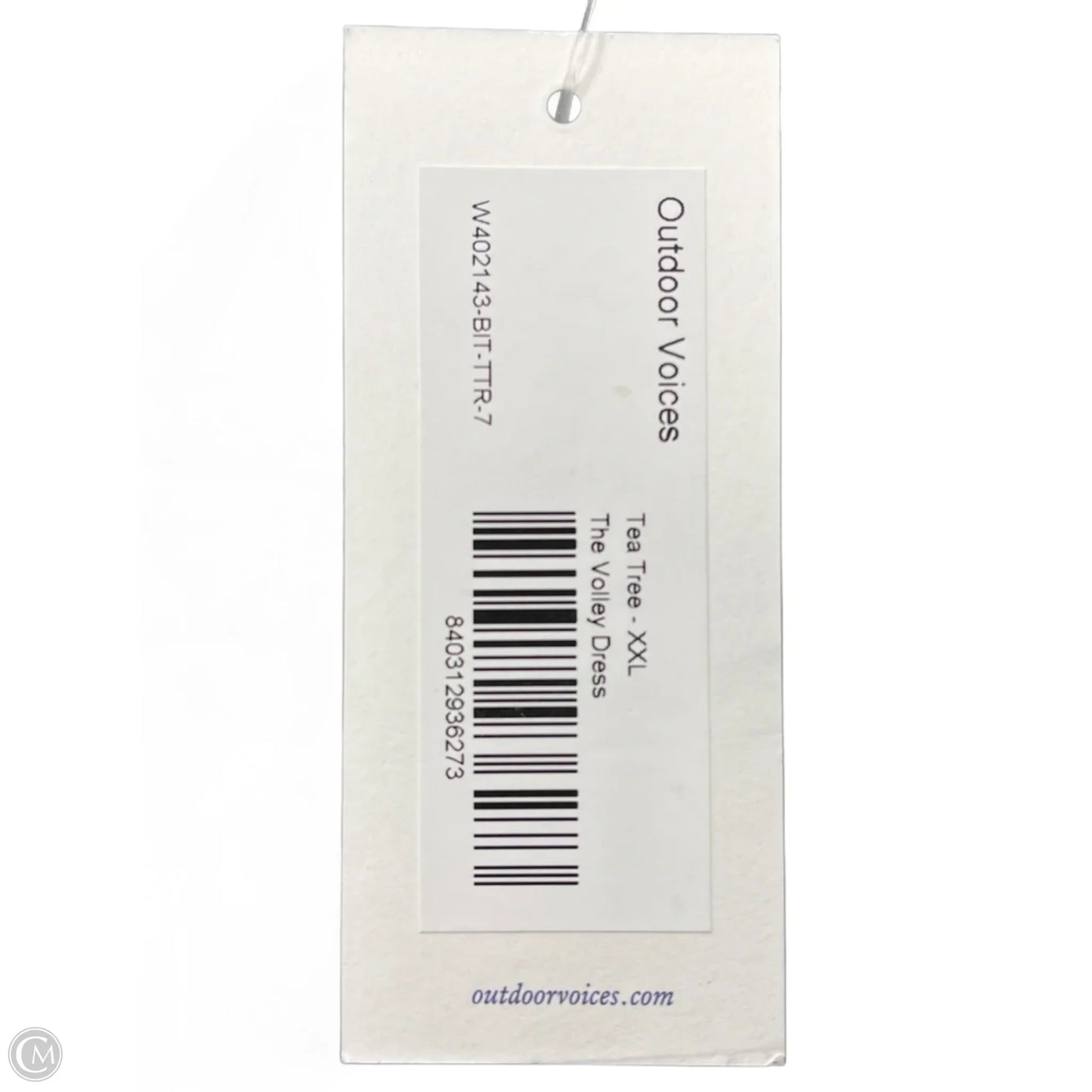 Athletic Dress By Outdoor Voices In Green, Size: Xxl