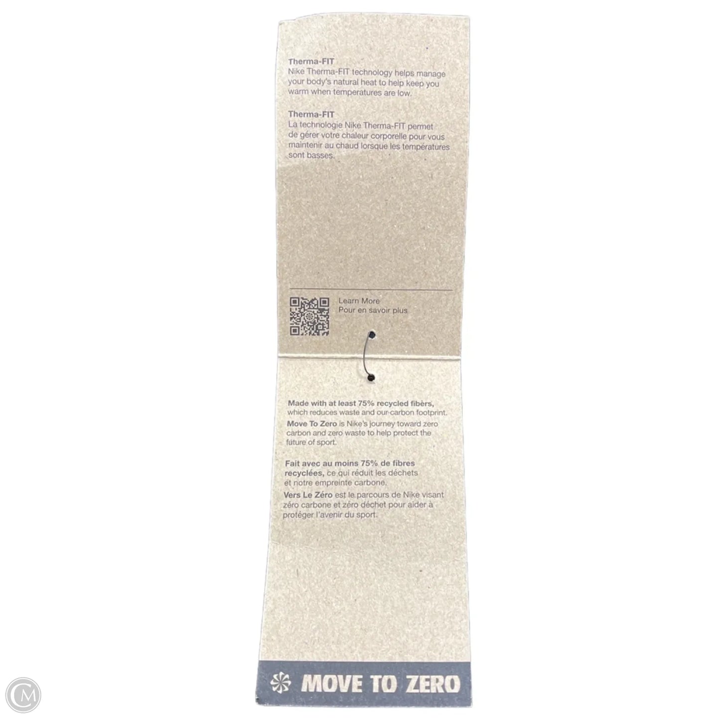 Athletic Top Long Sleeve Collar By Nike Apparel In Black, Size: M