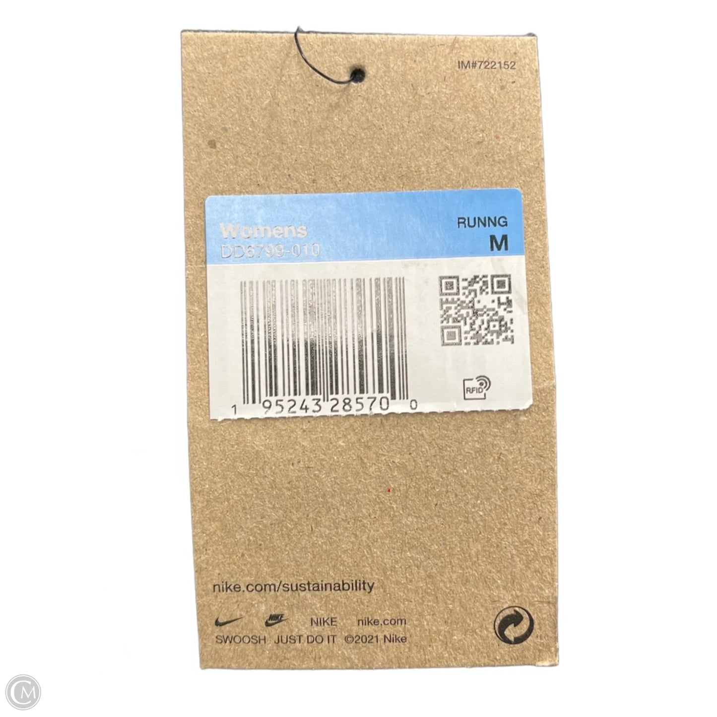 Athletic Top Long Sleeve Collar By Nike Apparel In Black, Size: M