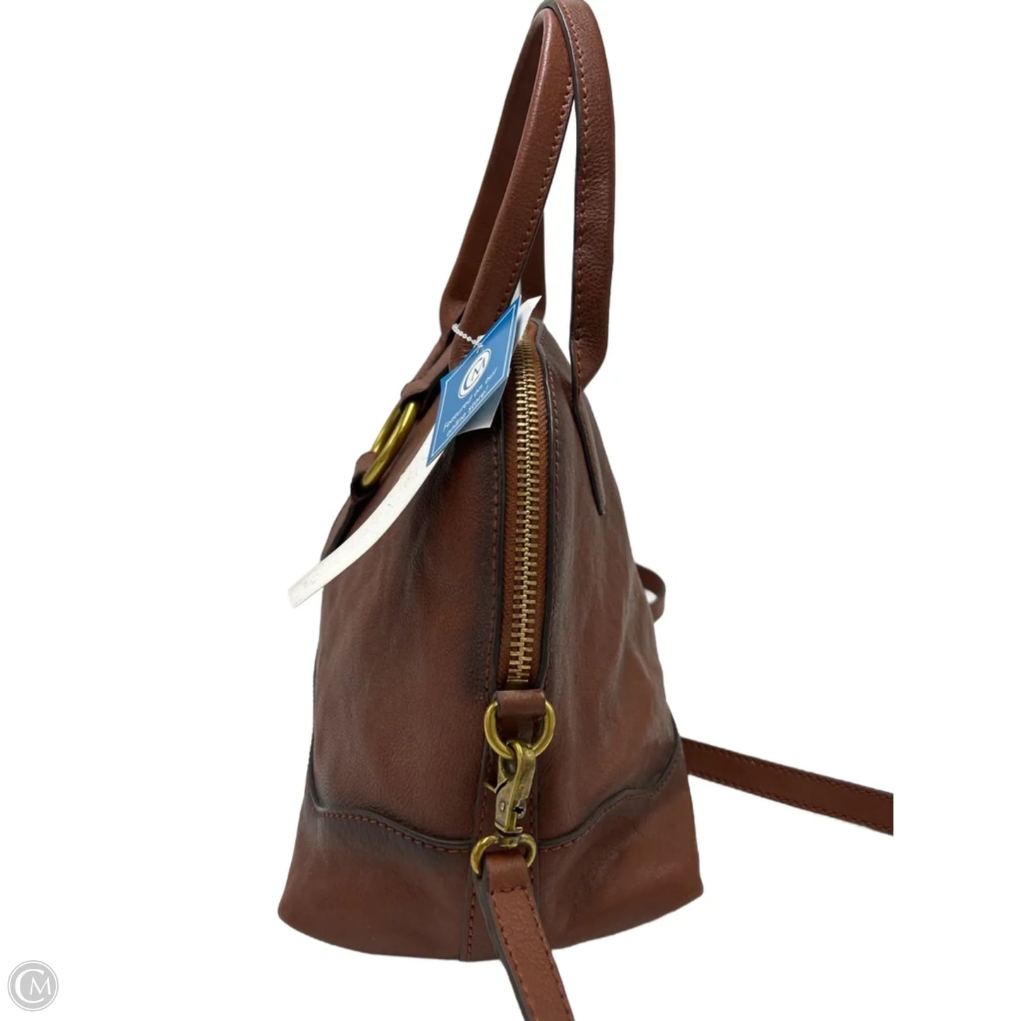 Frye Leather Ring Dome Designer Satchel Handbag