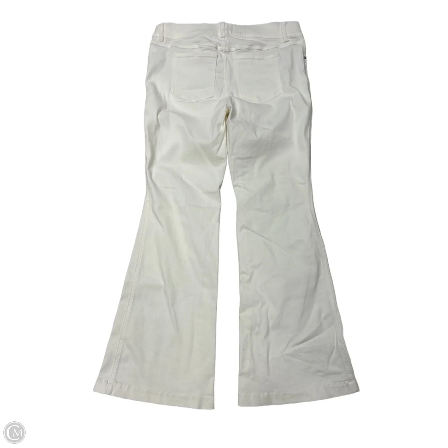 Jeans Flared By Spanx In White, Size: Xl