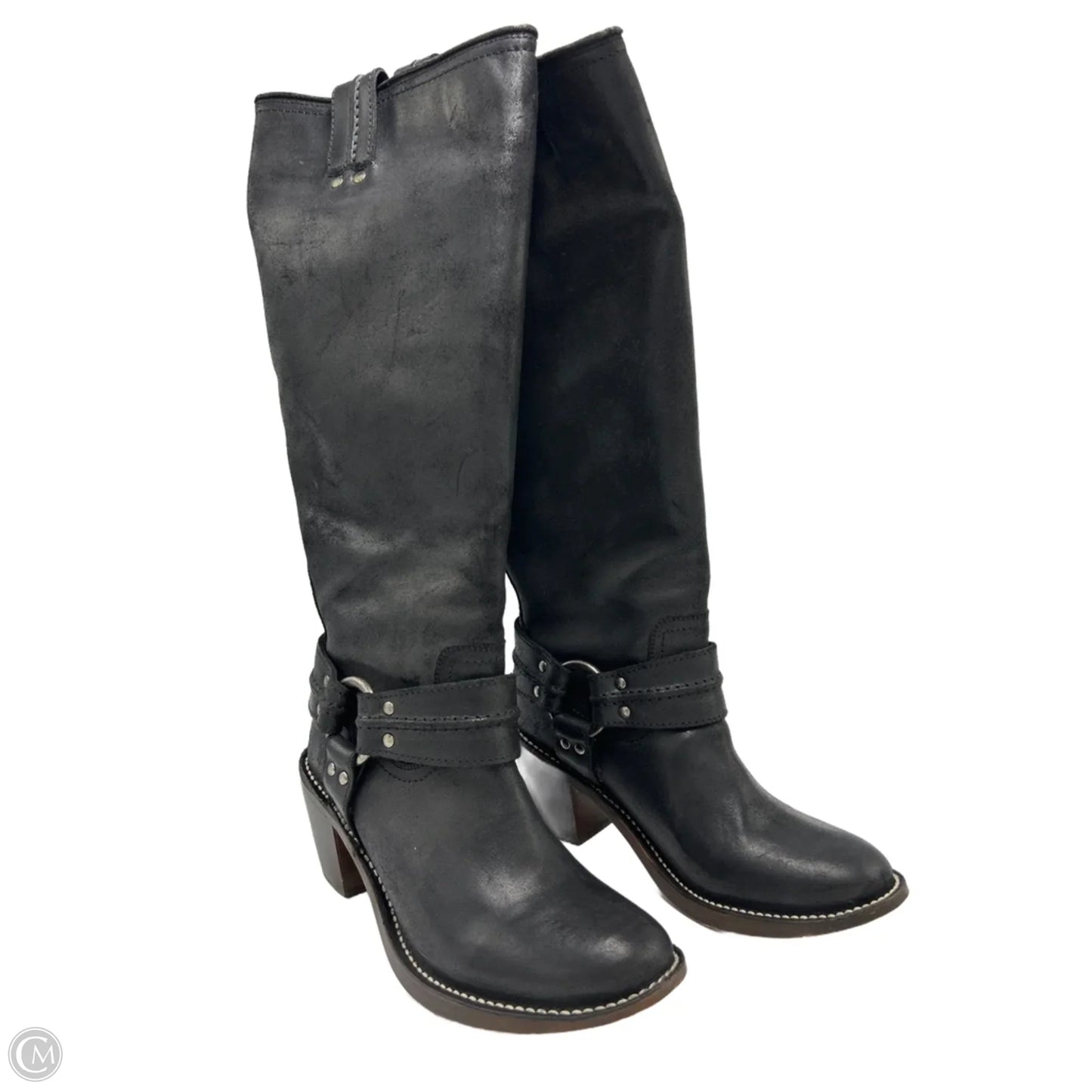 Boots Designer By Frye In Black, Size: 8
