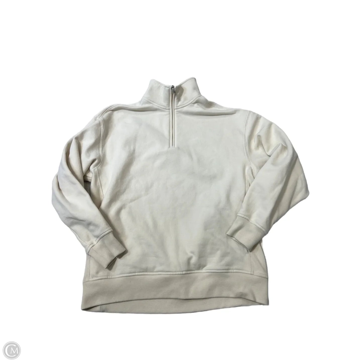 Athletic Sweatshirt Crewneck By Athleta In Cream, Size: S