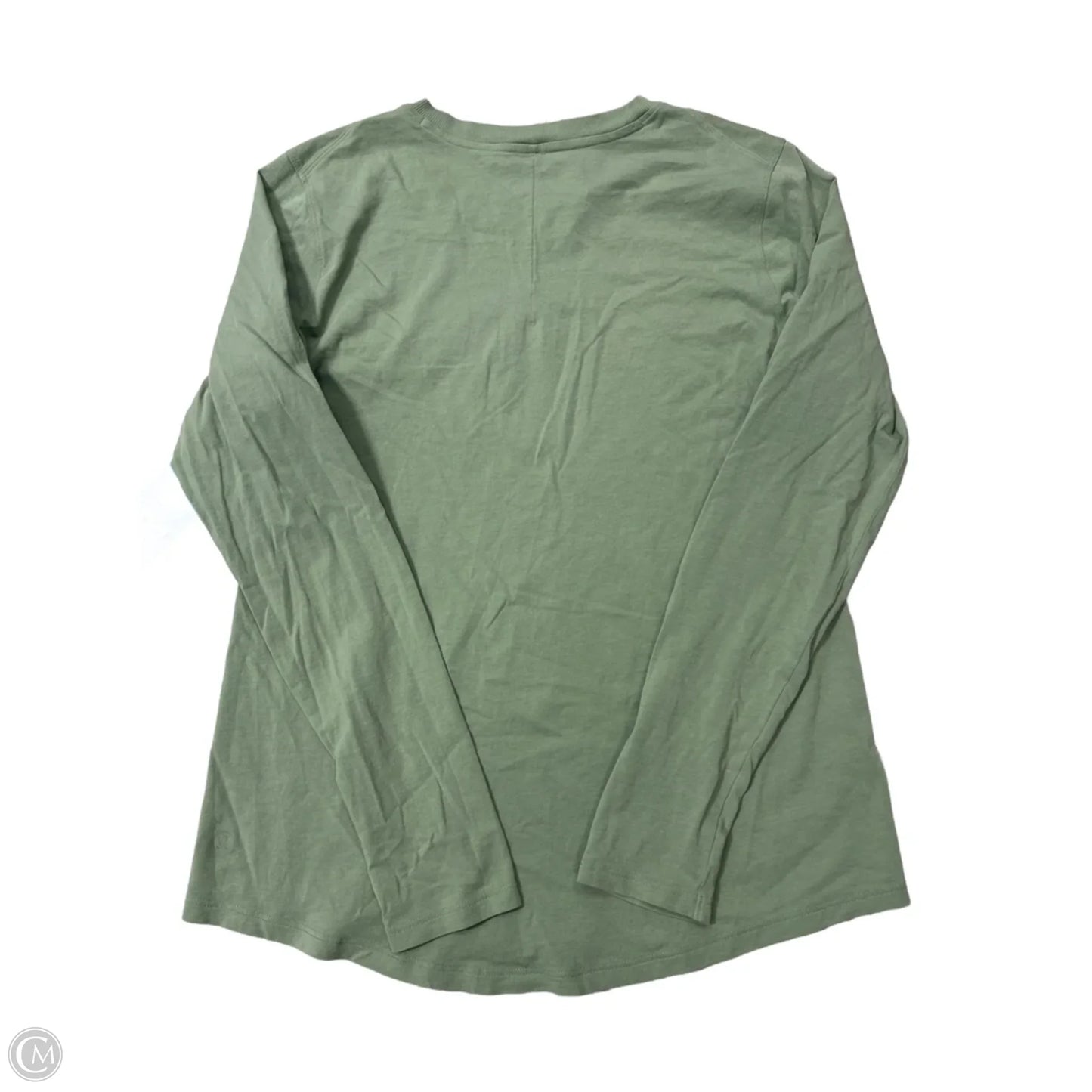 Athletic Top Long Sleeve Crewneck By Lululemon In Green, Size: S