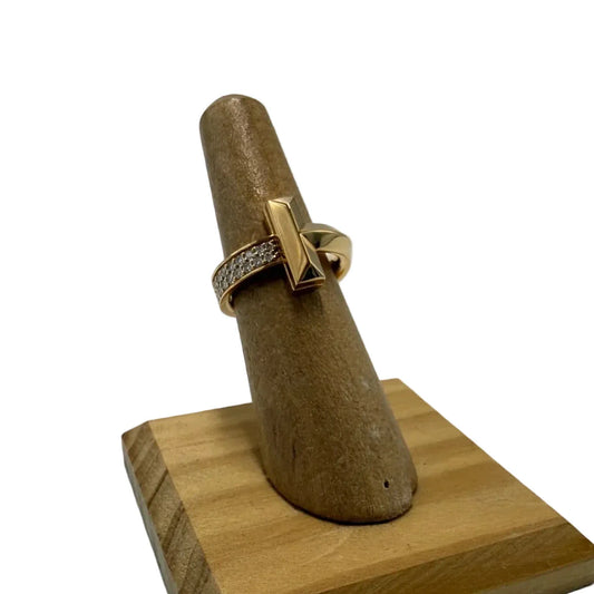 Tiffany And Company T1 18K Rose Gold with Diamonds, Size: 5.5