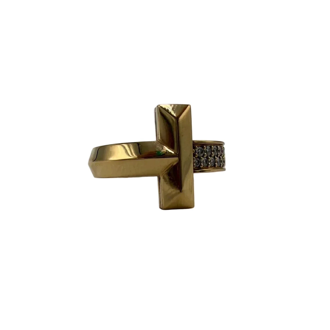 Tiffany And Company T1 18K Rose Gold with Diamonds, Size: 5.5
