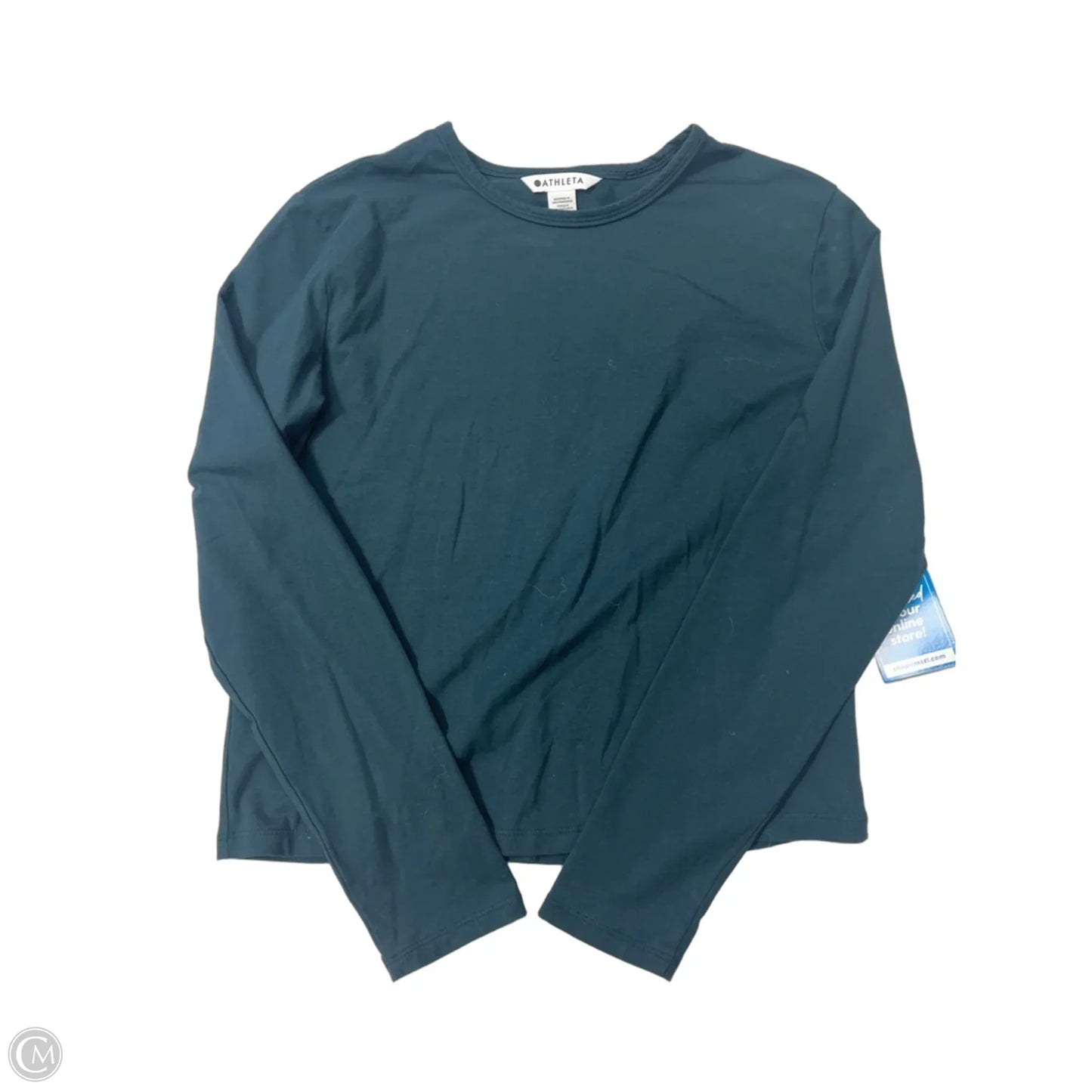 Athletic Top Long Sleeve Crewneck By Athleta In Teal, Size: Xs