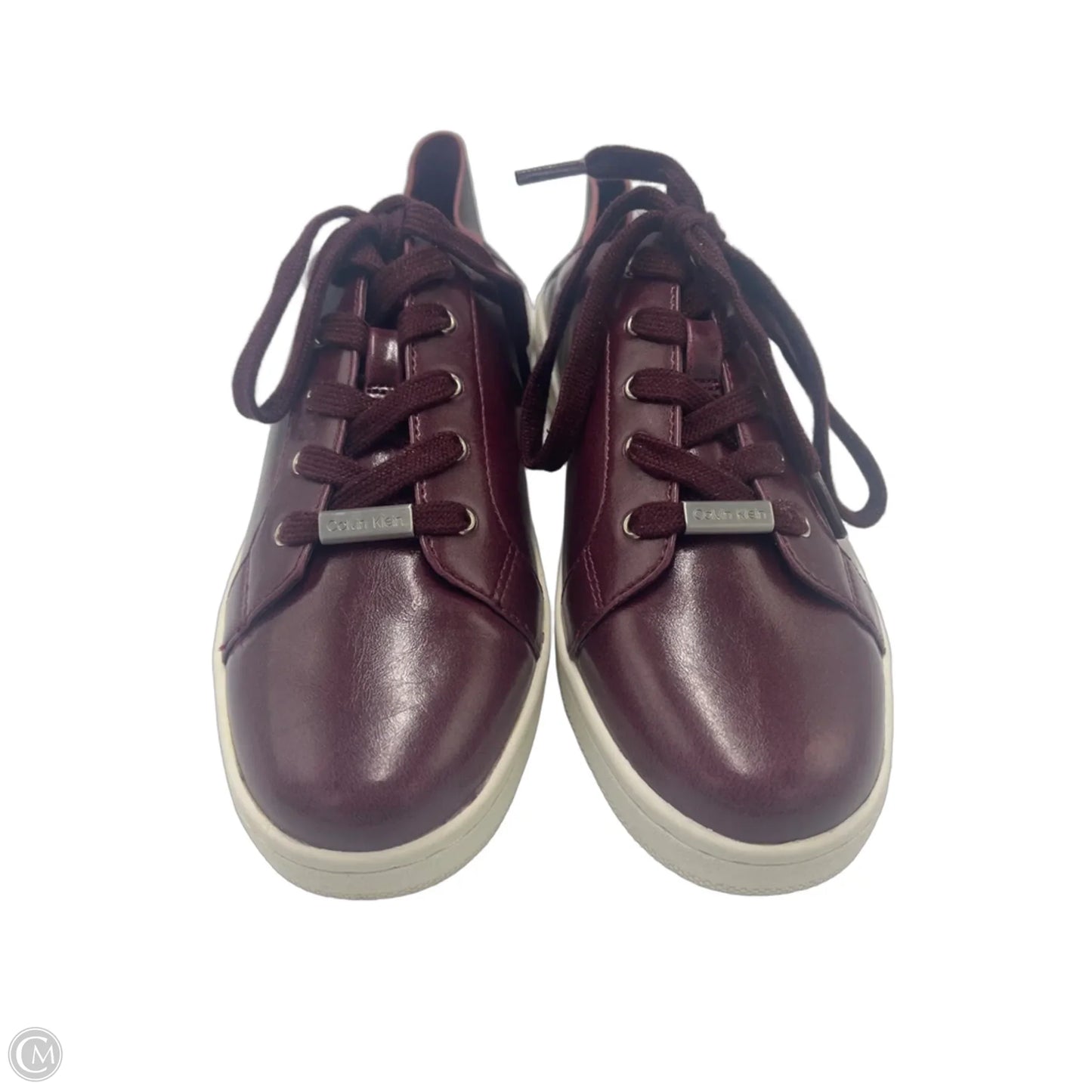 Shoes Flats By Calvin Klein In Maroon, Size: 9