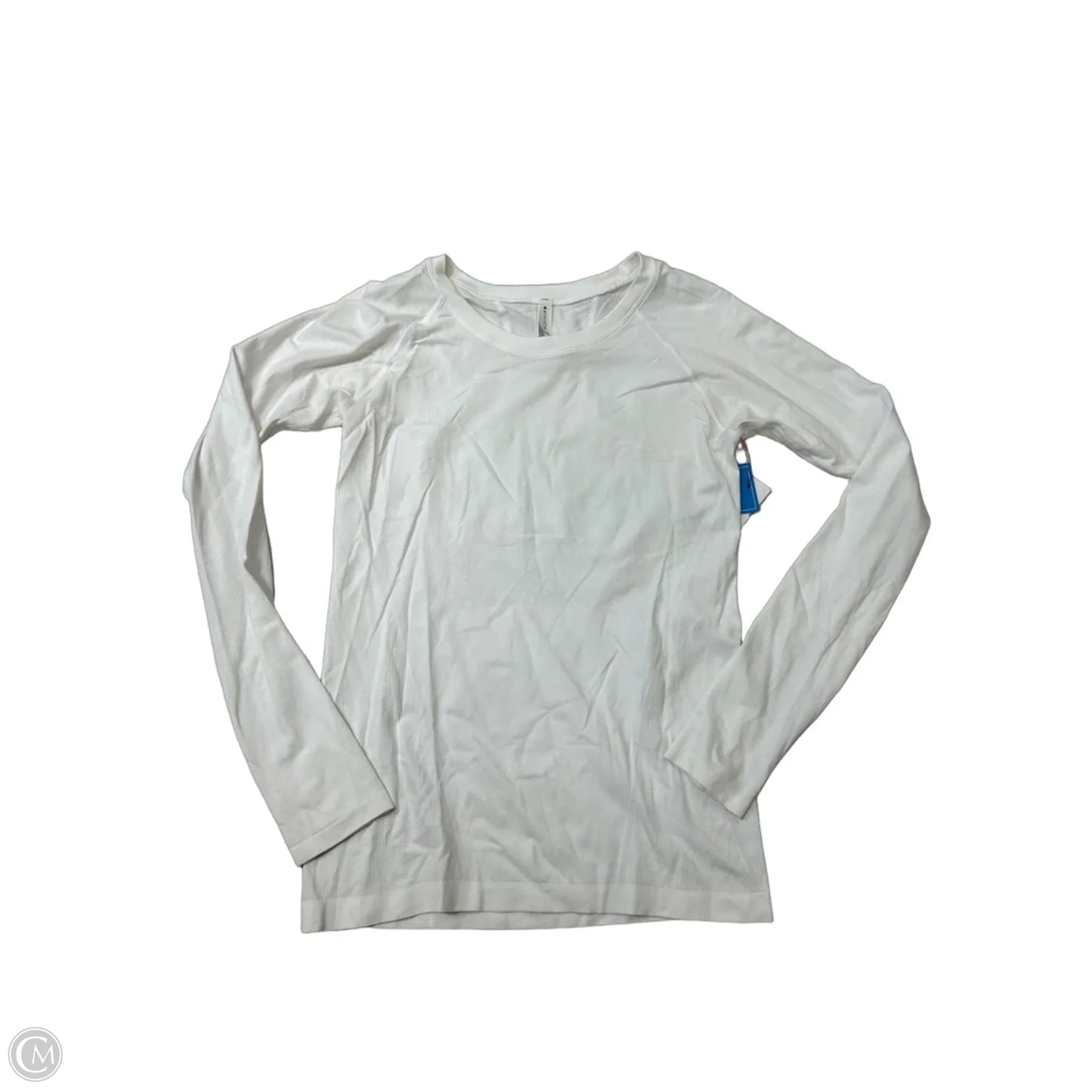 Athletic Top Long Sleeve Crewneck By Athleta In White, Size: M