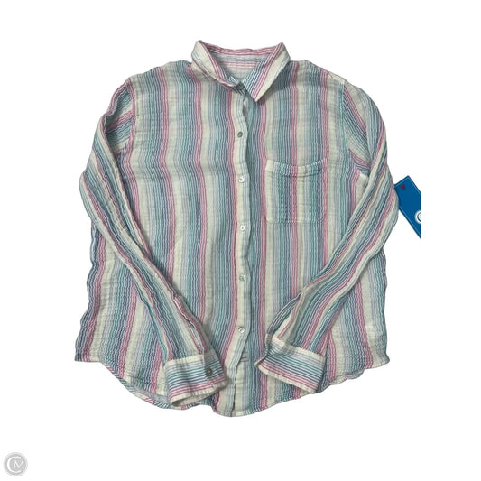 Top Long Sleeve By Rails In Rainbow Print, Size: M