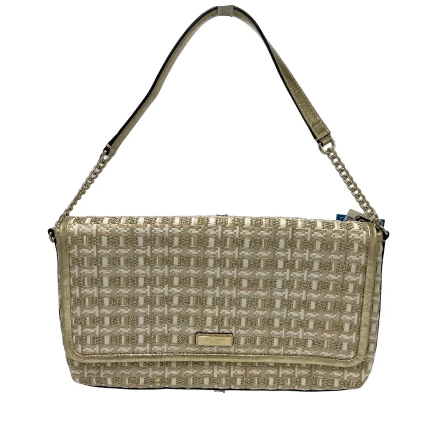 Handbag Designer By Kate Spade Tweed/Cream