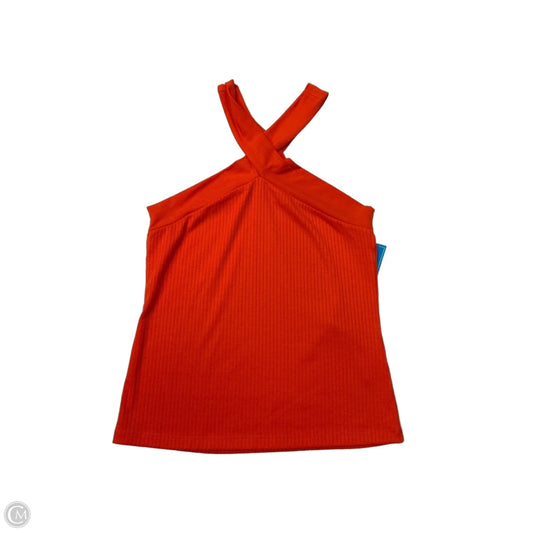 Top Sleeveless By Evereve In Orange, Size: M