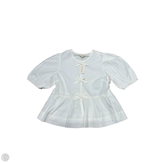 New! Top Short Sleeve By Lucky Brand In White, Size: S