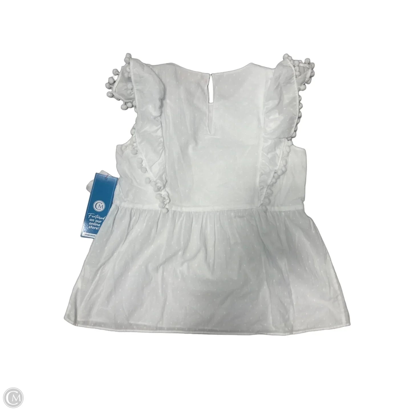 Top Short Sleeve Designer By Lilly Pulitzer In White, Size: M