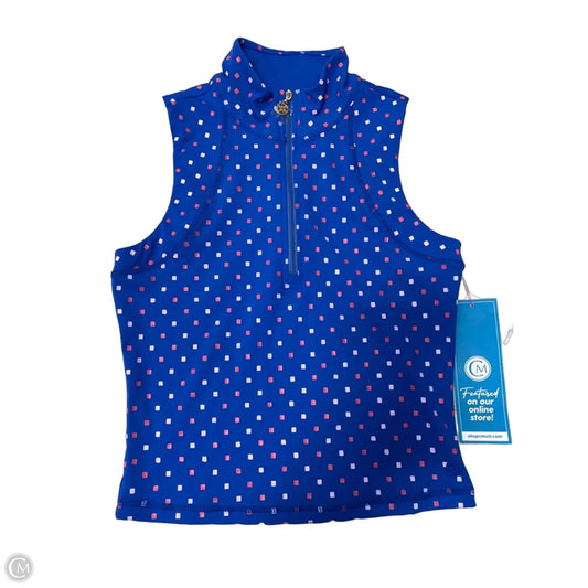 Top Sleeveless Designer By Lilly Pulitzer In Blue & Pink, Size: S