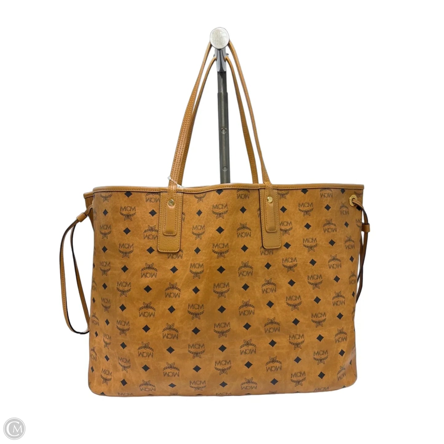 MCM Visetos Liz Reversible Shopper Tote + Pouchette Luxury Handbag