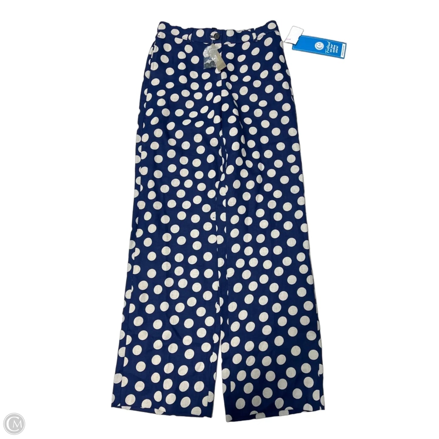 New! Pants Wide Leg By J. Crew In Polkadot Pattern, Size: Xs