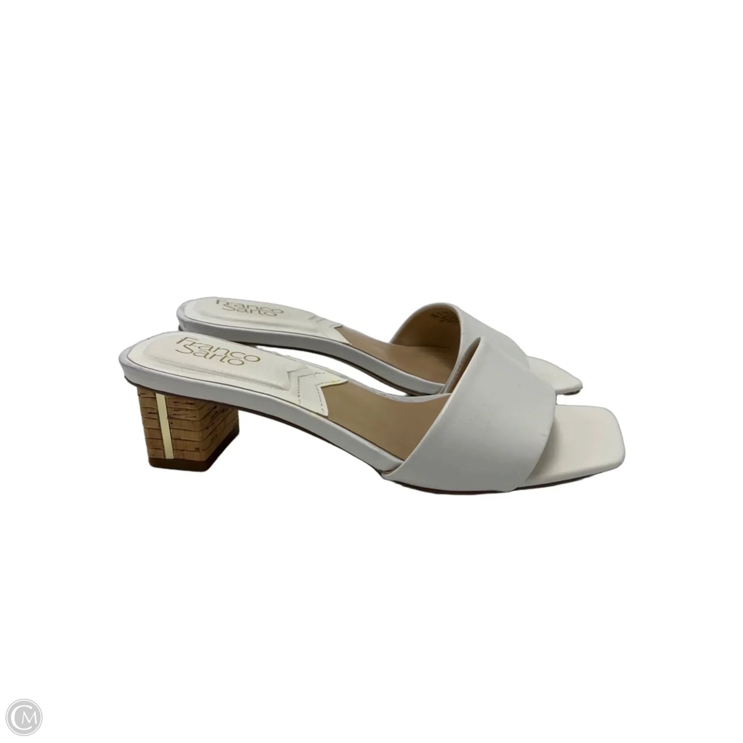Shoes Heels Block By Franco Sarto In White, Size: 7.5