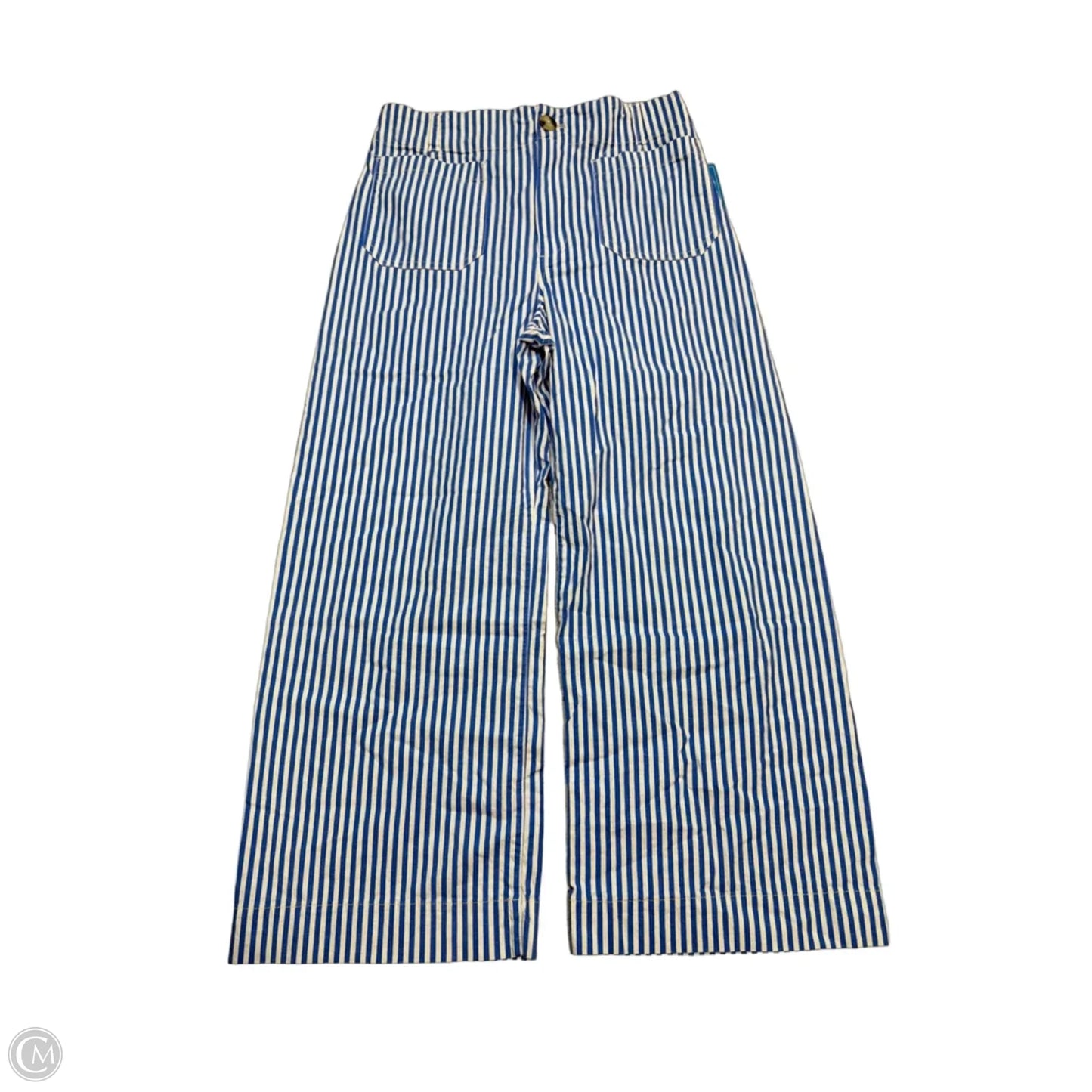 Pants Wide Leg By Maeve In Striped Pattern, Size: 10
