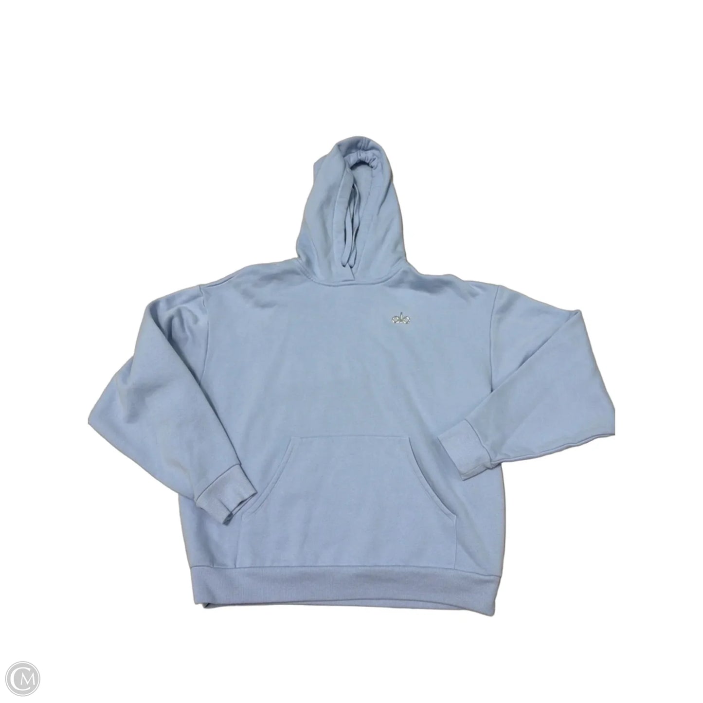 Athletic Sweatshirt Hoodie By Alo In Blue, Size: M