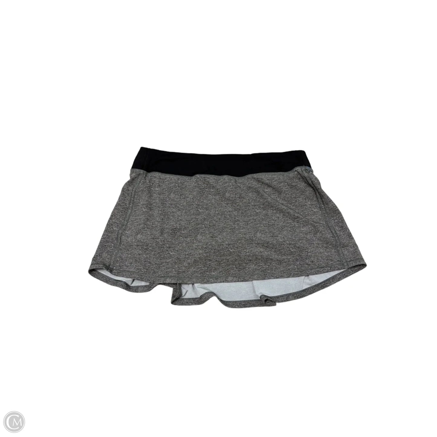 Athletic Skort By Lululemon In Grey, Size: 12L
