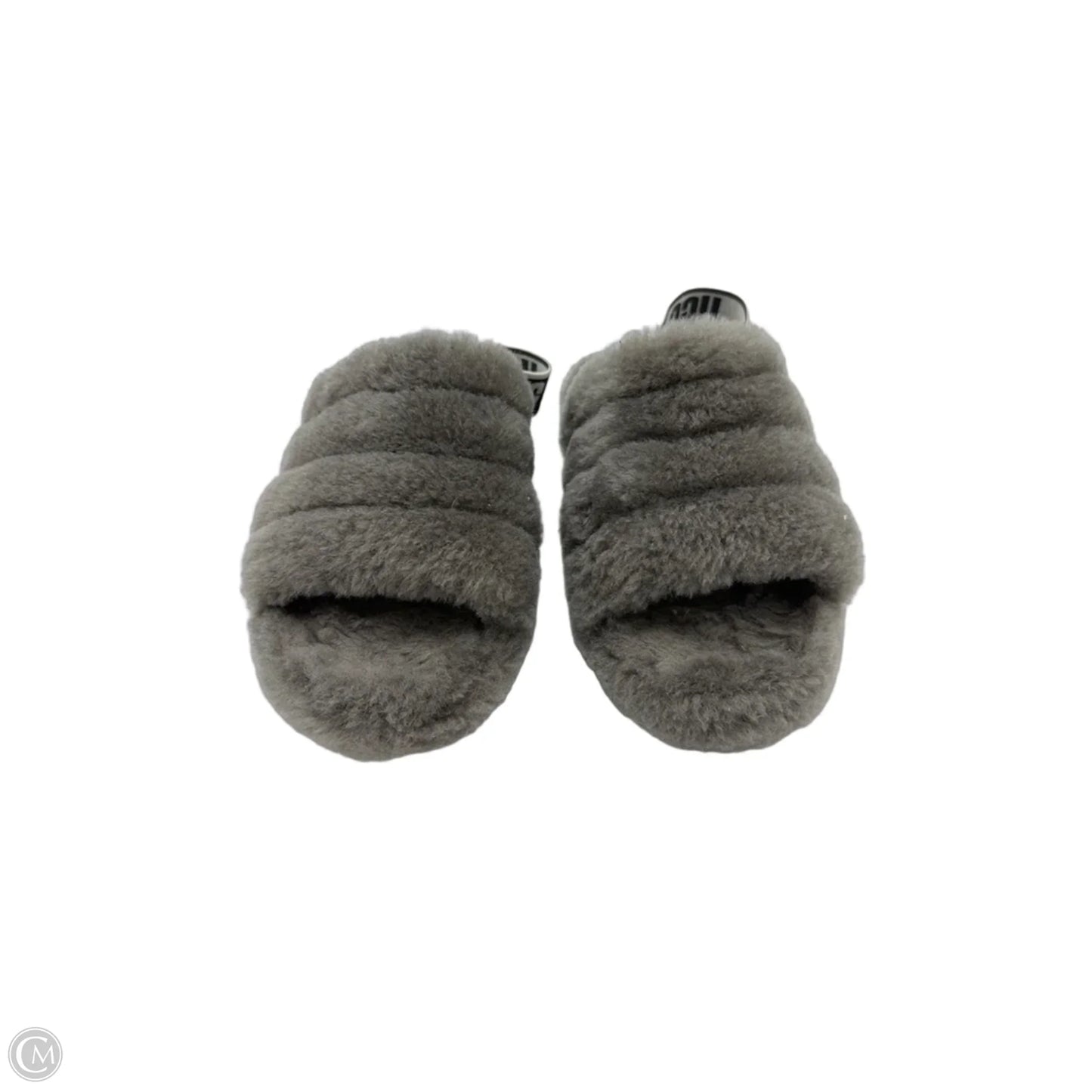 Fluff Yeah Slippers Designer By UGG In Grey, Size: 8