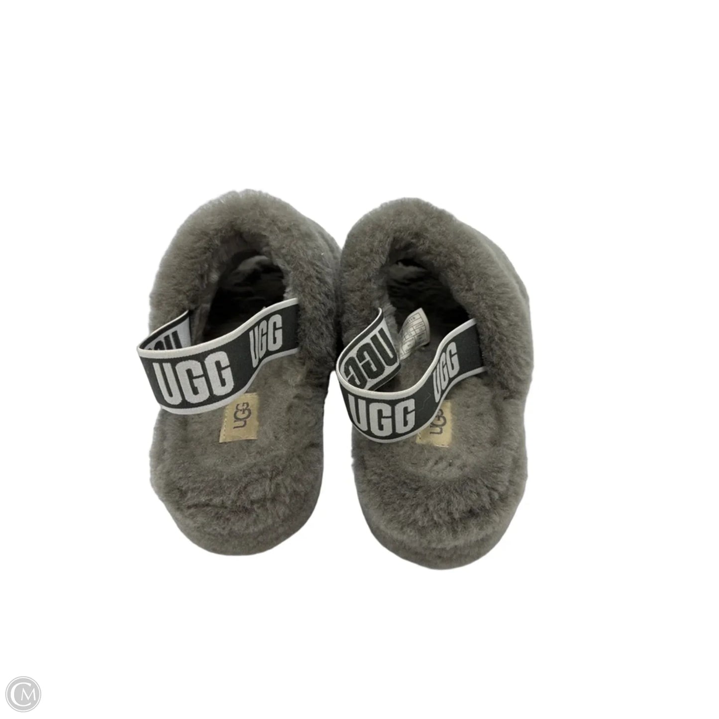 Fluff Yeah Slippers Designer By UGG In Grey, Size: 8