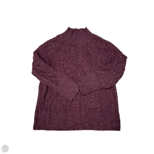 Sweater By Talbots In Maroon, Size: L