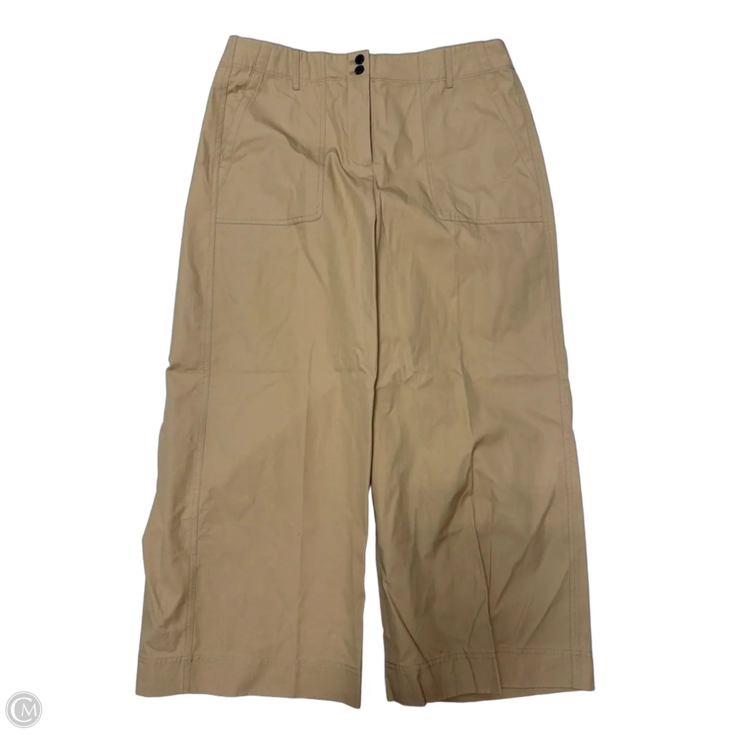 New! Pants Wide Cropped By J. Crew In Tan, Size: 14