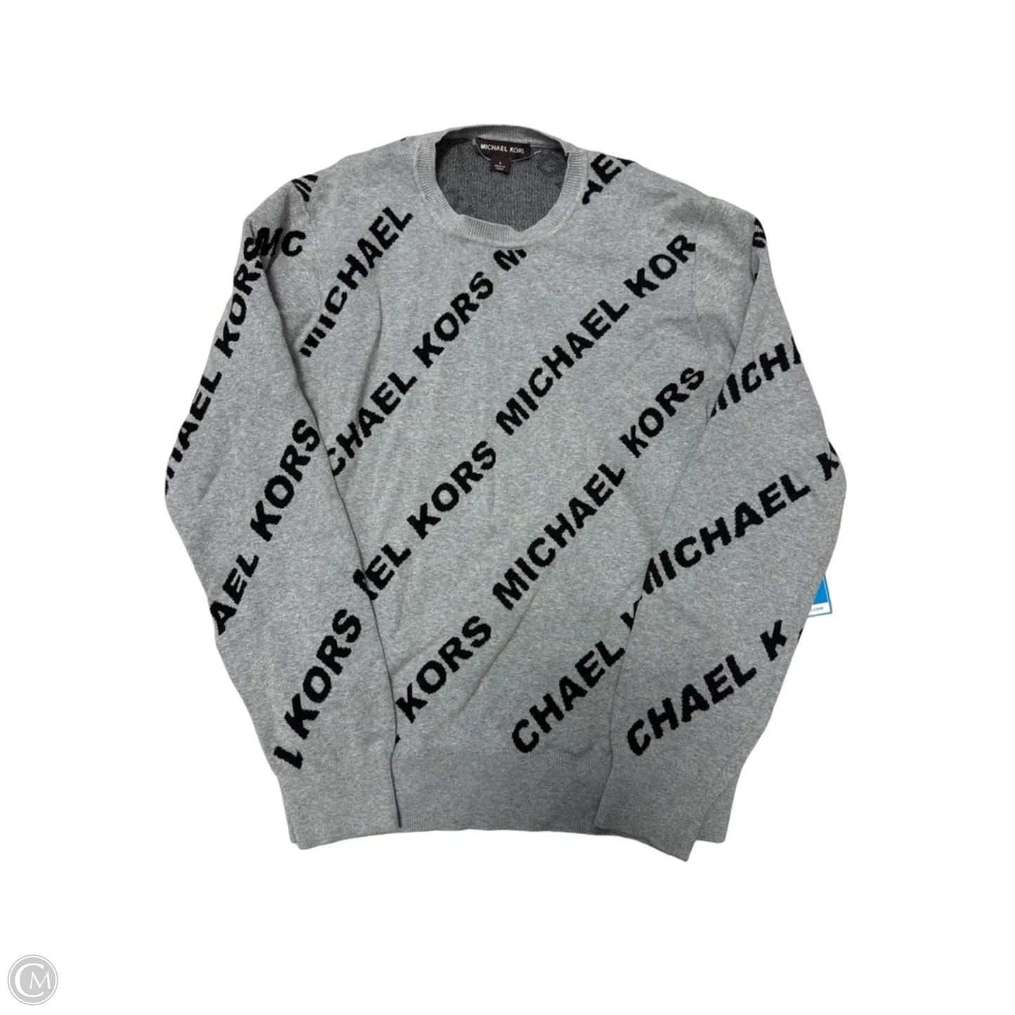 Sweater Designer By Michael Kors In Grey, Size: L