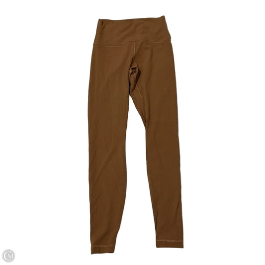 Athletic Leggings By Lululemon In Brown, Size: S